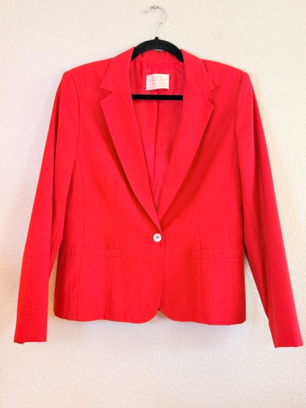 Pendleton Vintage Country Sophisticates Classic High Rise Retro Red Skirt Suit 6